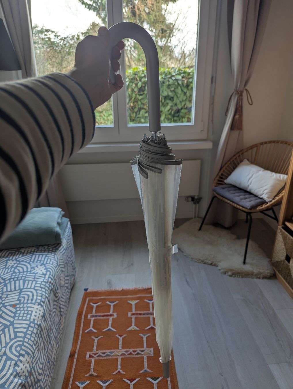 Ombrelli: big transparent umbrella, see-through – Nuovo (secondo la descrizione) da Schlieren venduto da maseam 1