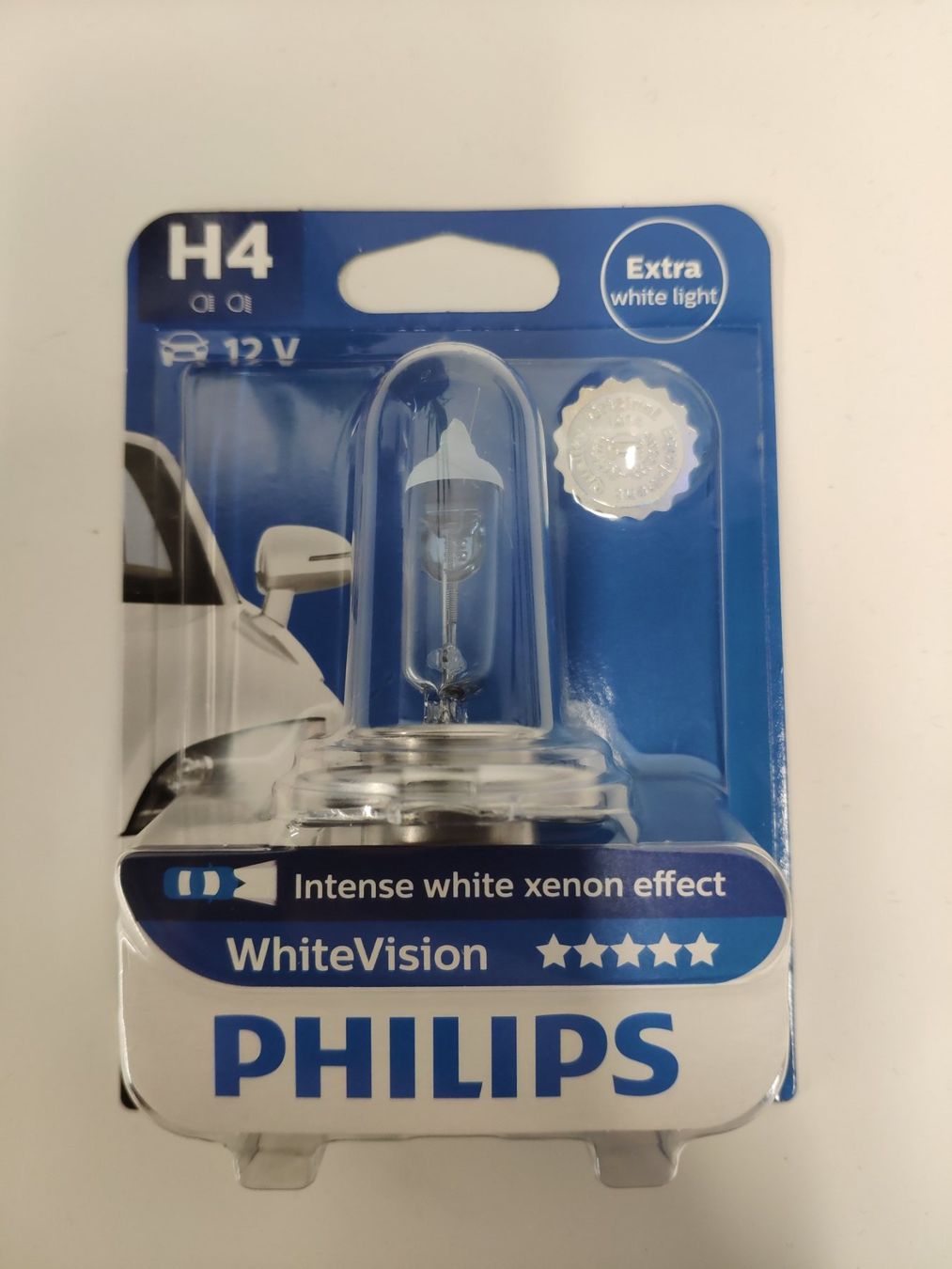 Tutti pezzi di ricambio auto: H4 Philips Halogen 12V 60/55W WhiteVision Xenon Effect – Nuovo e nell'imballaggio originale da Zwingen venduto da Rom74 6