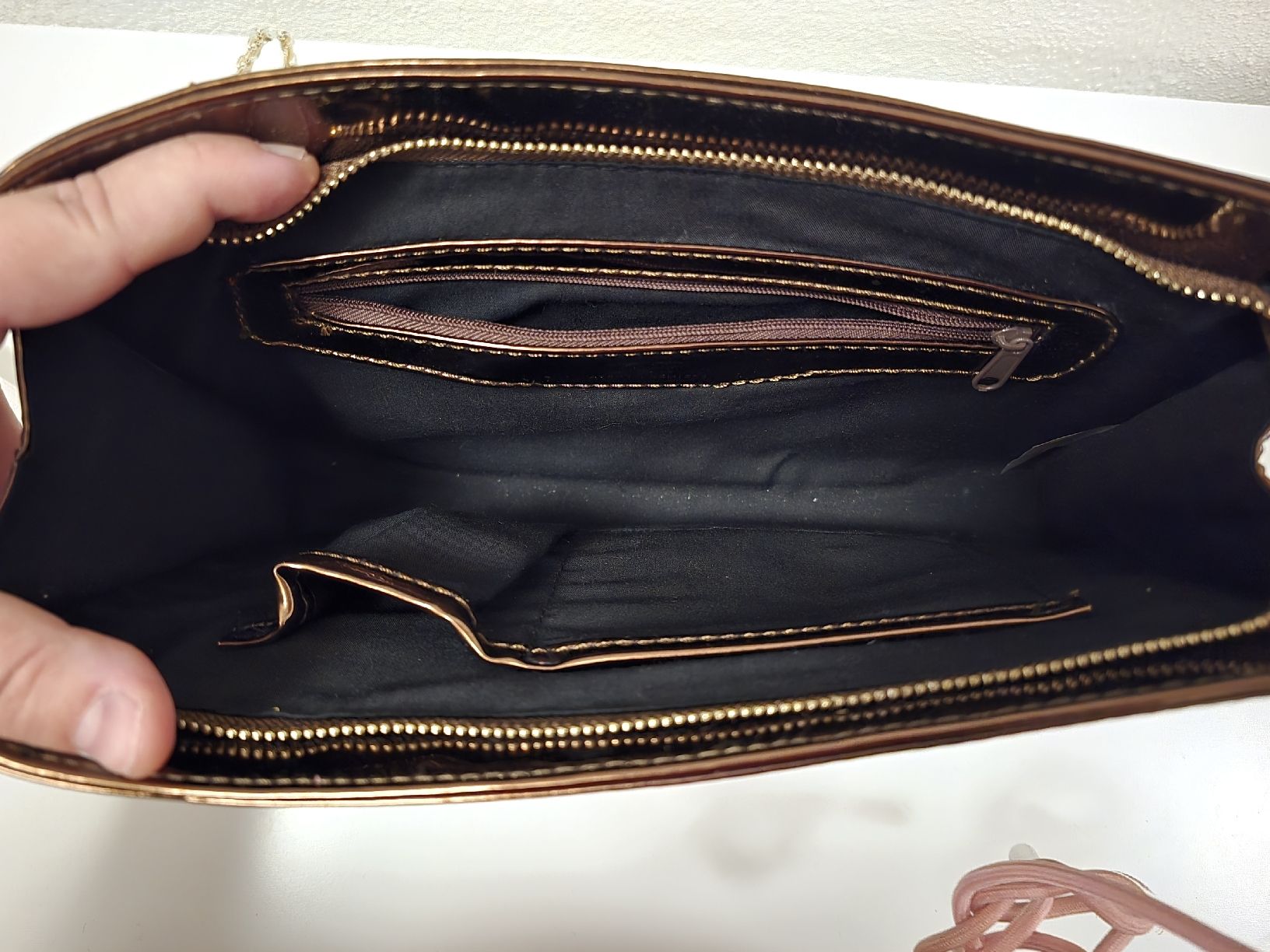 Borse da donna: Abendtasche Bronze metallic – Usato da Uster venduto da Gaensbluemchen 1