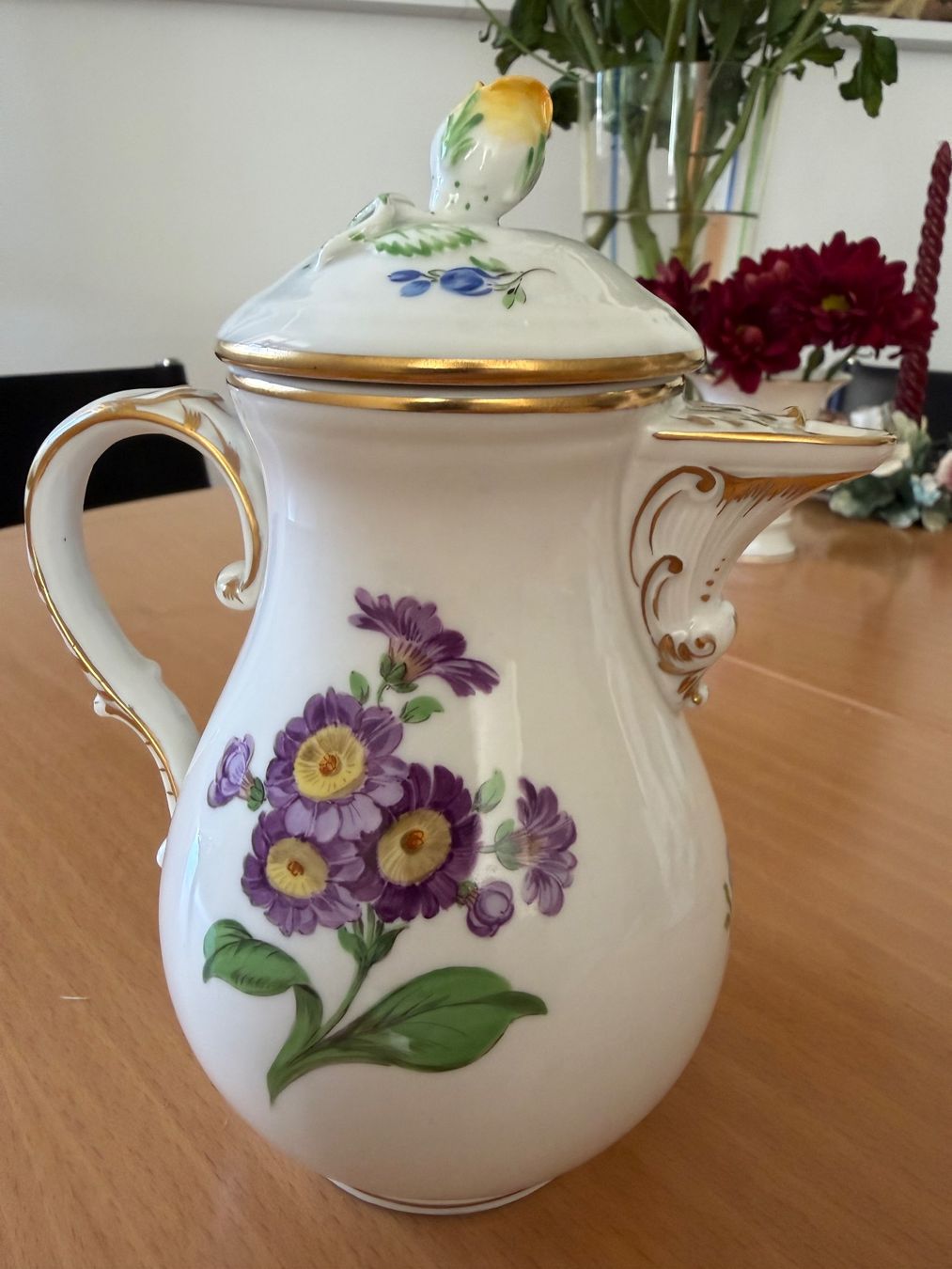 Teiere: Meissen Tee oder Kaffe Kanne mit gelber Rose – Usato da Nussbaumen AG venduto da normajeanbaker 2