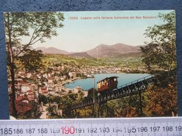 LUGANO 1910 COLLA FERROVIA FUNICOLARE DEL SAN SALVATORE TIAK