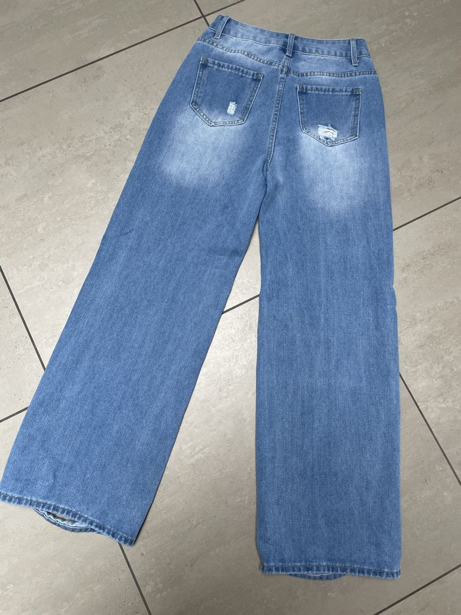 Jeans: Wide Leg Jeans mit Rissen – Nuovo (secondo la descrizione) da Sigriswil venduto da ck56 2
