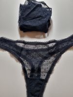 5 STÜCK STRINGS SCHWARZ / NEU / M 38