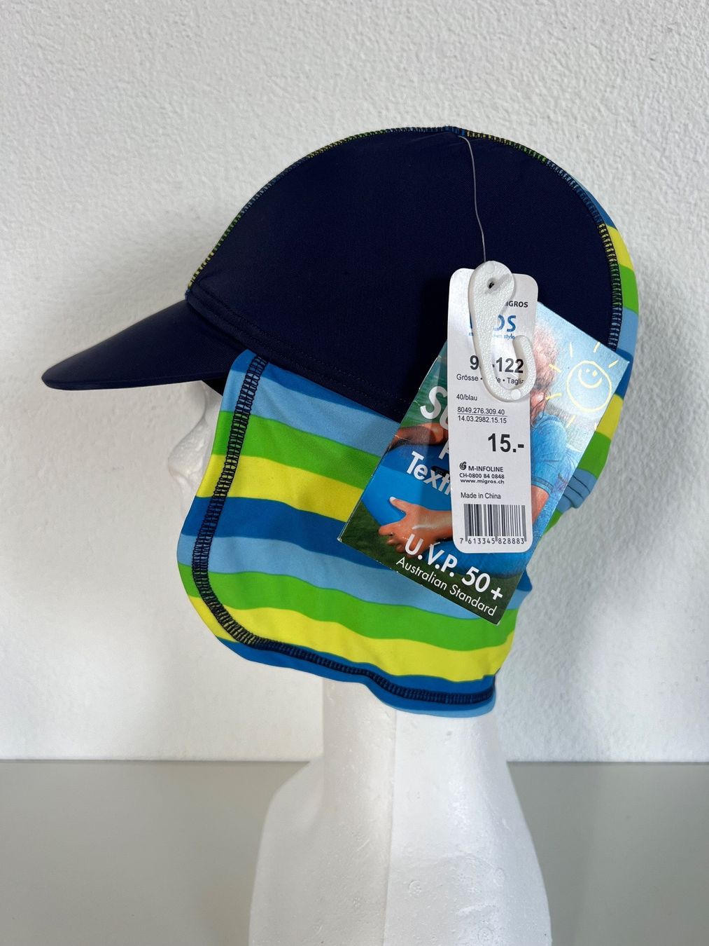 Migros Altro abbigliamento per bambino: UV 50+ Sonnenhut Gr.98-122 – Nuovo e nell'imballaggio originale da Lengnau BE venduto da Rubin27 3