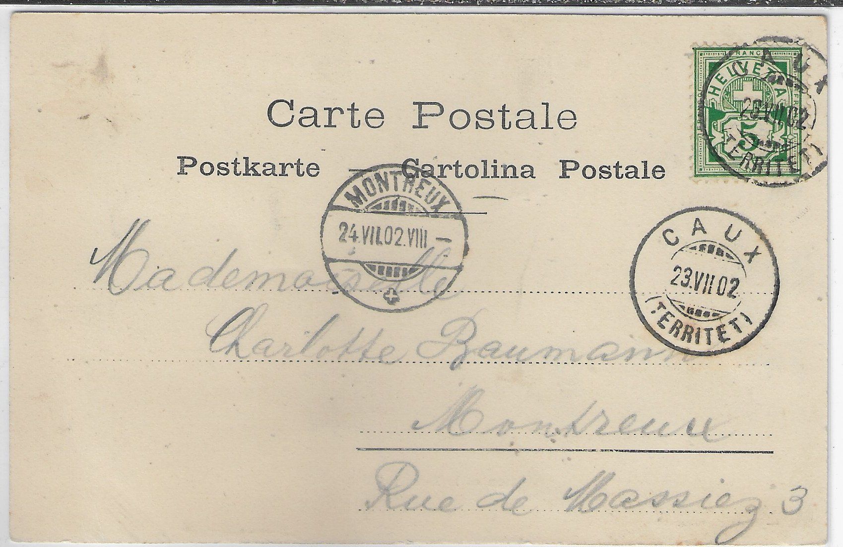 Cartoline postali: Glion et Dent du Midi – Usato da Ettingen venduto da Kartenplanet 1