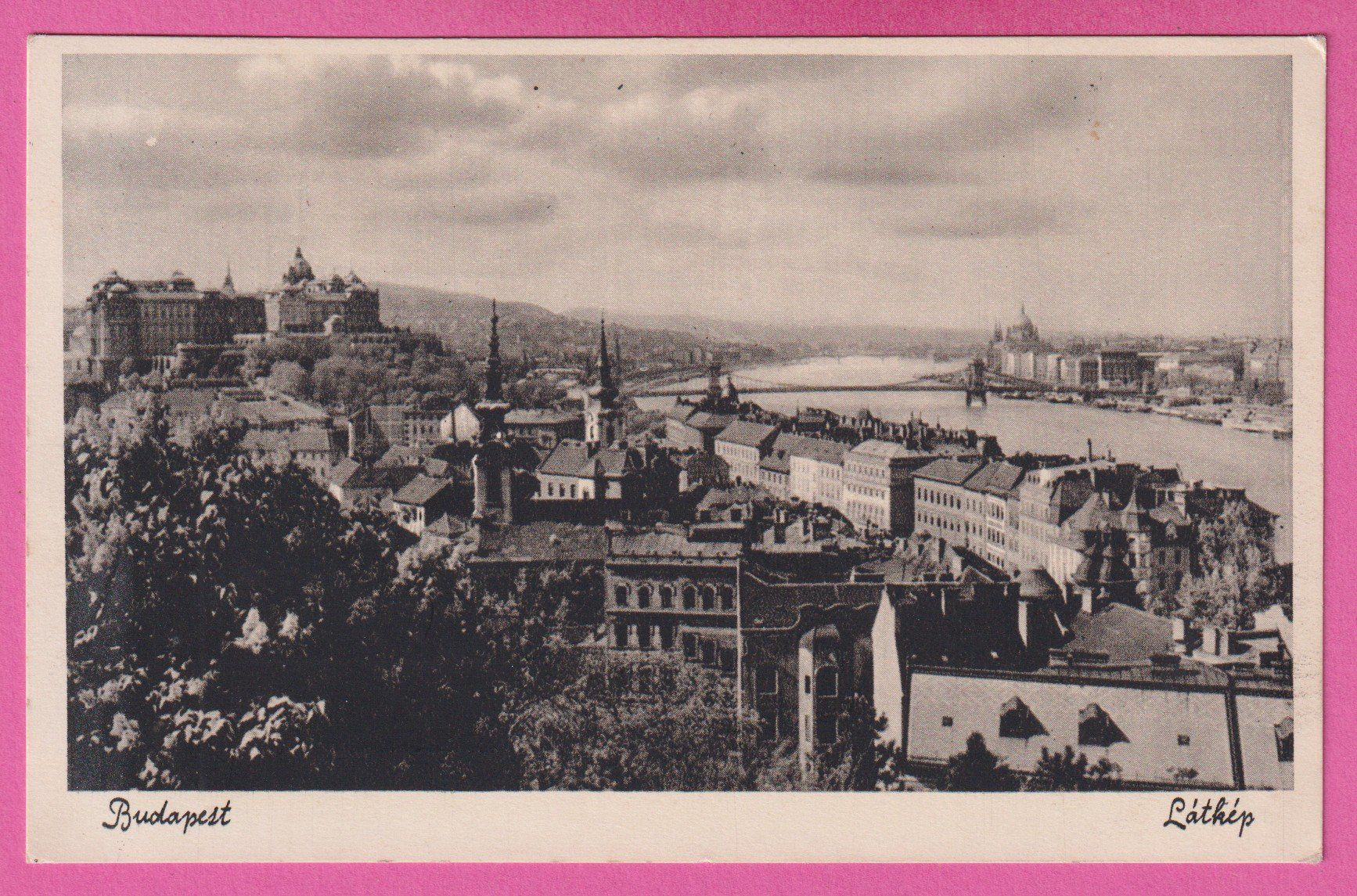 Ansichtskarten: Ungarn Budapest gel 1923 Generalansicht – Gebraucht aus Einsiedeln von dillie
