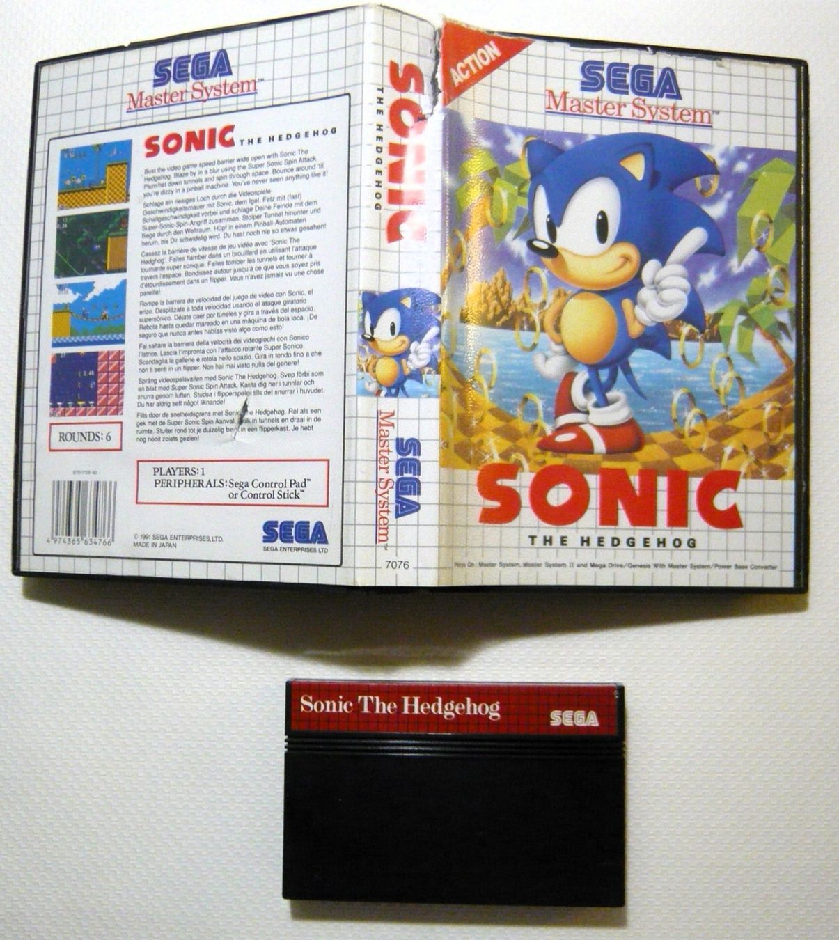 Sega Giochi: SEGA Master System : Sonic 1 the Hedgehog, 1991, CIB – Usato da Onex venduto da Jaguar1986 3