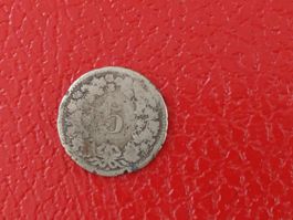 5 rappen 1850 