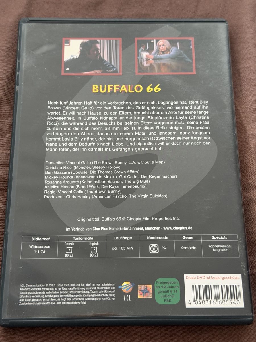 Tous les DVDs: Buffalo 66, DVD  – D'occasion à Jona par Mister_N0 1