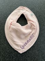 Süsses Sabberlatz/Lätzli mit Name "Luusmeitli" rosa