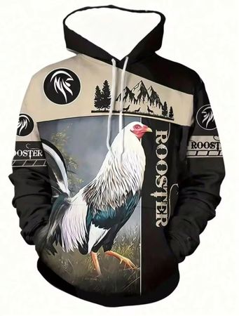 Hoodie Rooster / Hahn XXL