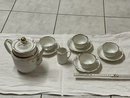 Vintage Bavaria Kaffeeservice, Golddekor, Top Zustand!