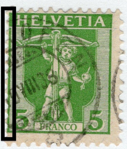 Tutti i francobolli: 080b CH 1907 Figlio Tell/Spostamento – Usato da Breganzona venduto da dede46 1