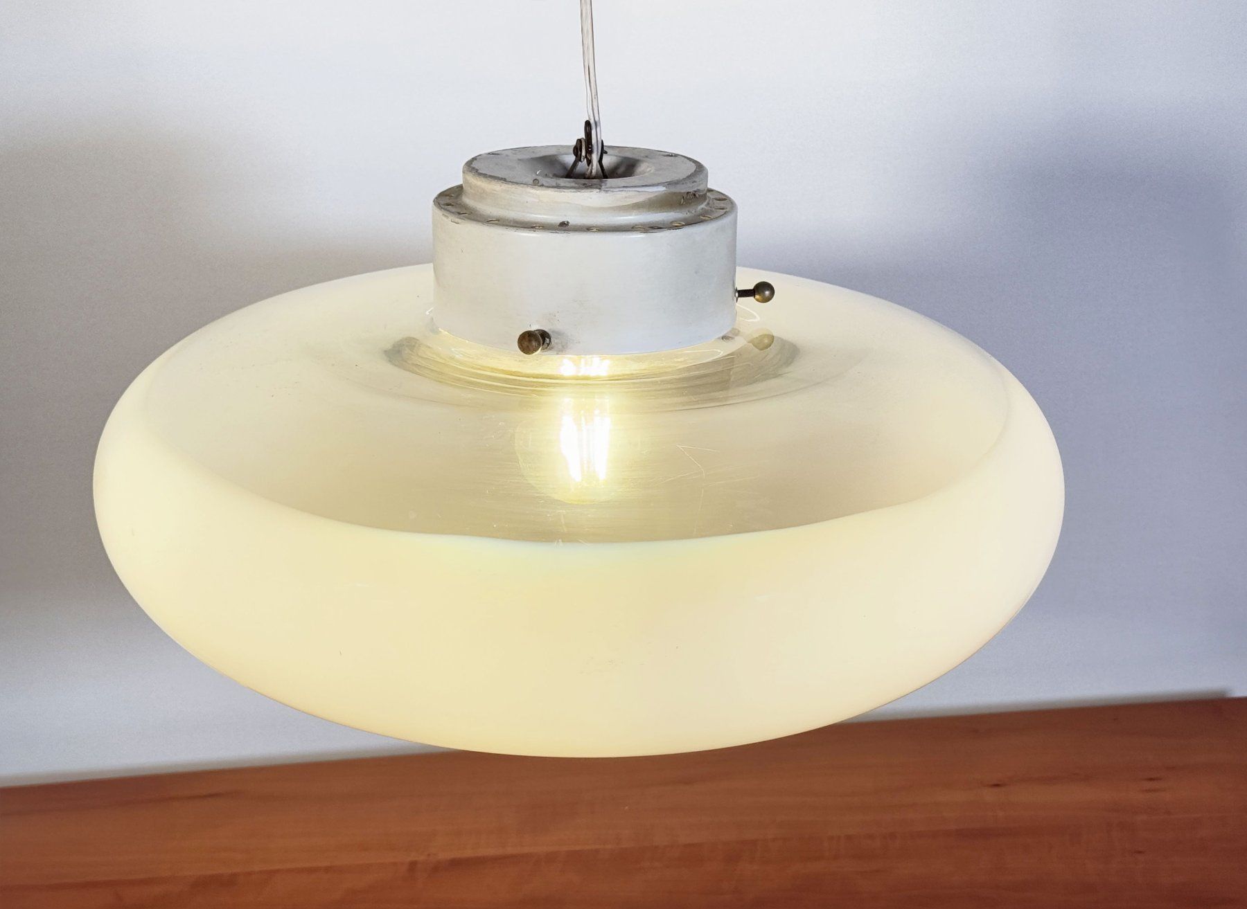 Lampadari & plafoniere: Vintage Deckenlampe aus Opalglas – Usato da Zürich venduto da Hedwig-steig
