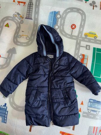 Kinderjacke, Steppmantel dunkelblau Grösse 74/80