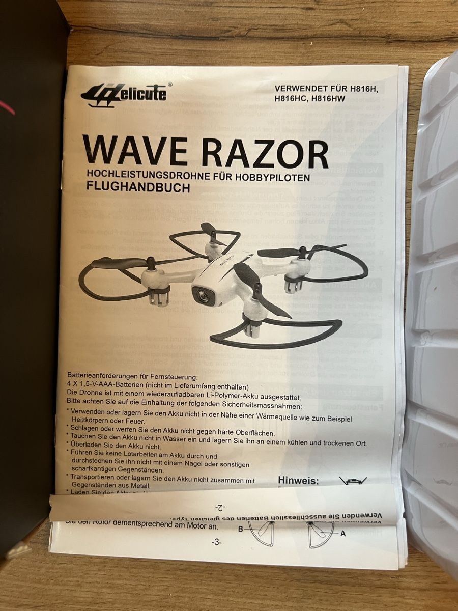 RC Modellbau: WAVE-RAZOR HIGH PERFORMANCE QUADCOPTER WAR HIGH PERF DRONE – Gebraucht aus Kallnach von luk_9tdh 3