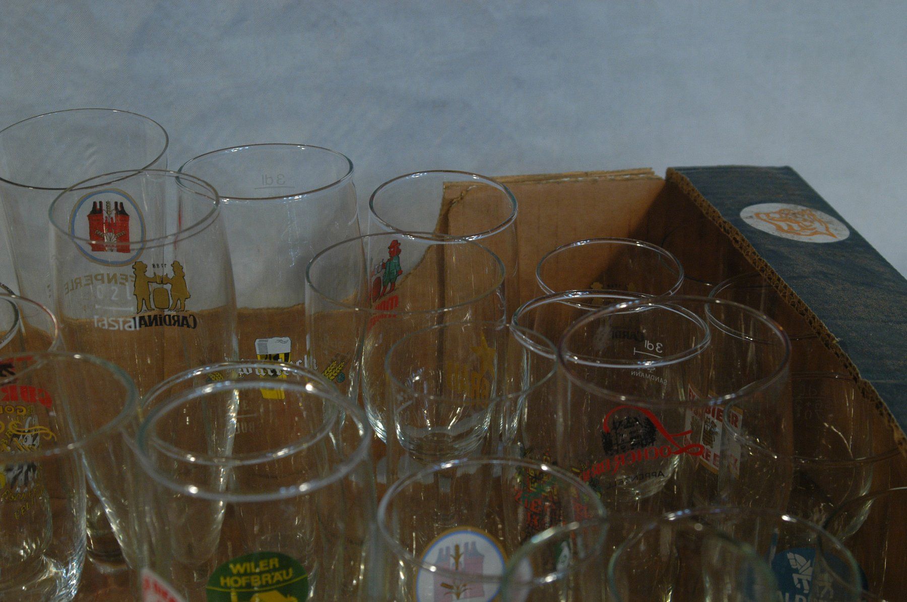 Gläser: Biergläser ca. 40 Stück alle verschieden – Gebraucht aus Herisau von Wisen 1