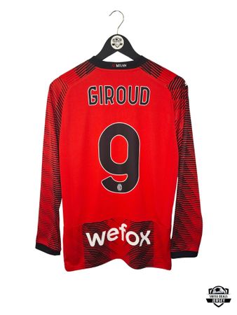 GIROUD #9 Original AC Milan 2023-24 Home Trikot LS