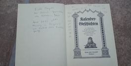 Altes Buch Kalender-Geschichten Volkskalendern Schweiz