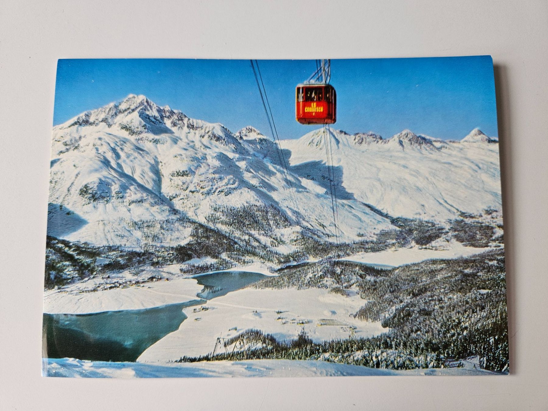 Cartoline postali: Luftseilbahn Silvaplana-Corvatsch - 1963 – Usato da Echandens venduto da annegug
