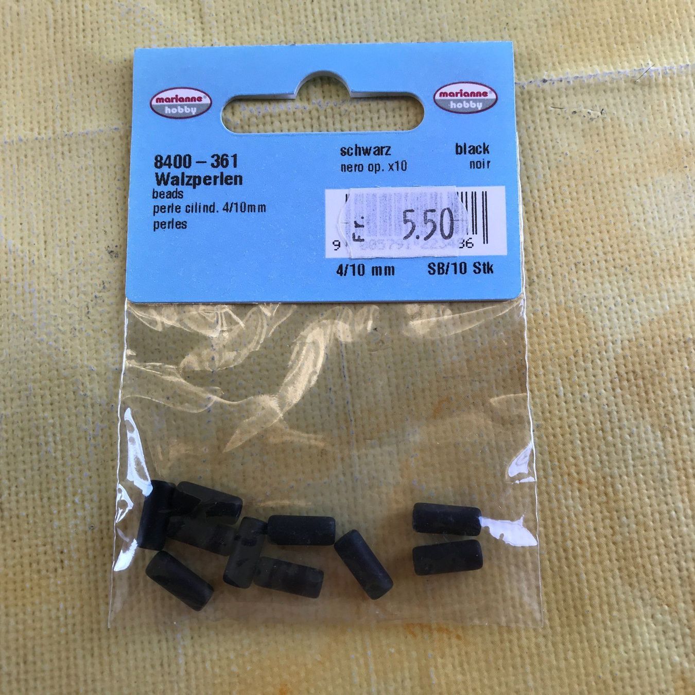 Perlen (unechte): LOT WALZPERLEN SCHWARZ – Neu und originalverpackt aus Ostermundigen von wini63 3