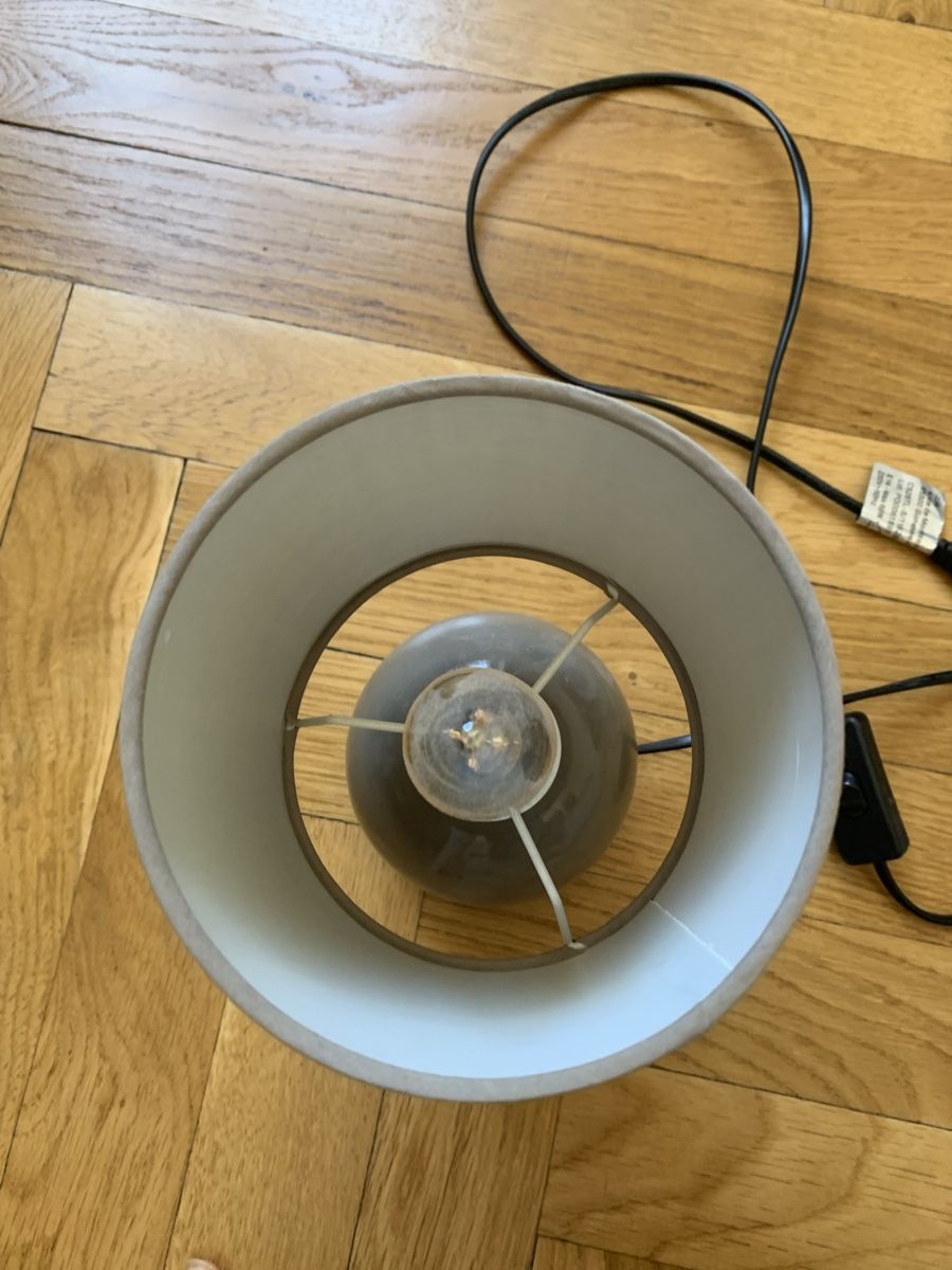 Lampade: Lampe en céramique taupe avec ampoule – Nuovo (secondo la descrizione) da Genève venduto da rez_c6c6 5
