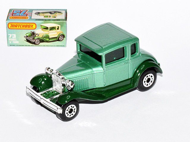 Matchbox Modellini d'auto: Matchbox Lesney Superfast No.73 MODEL "A" FORD / ORIGINALBOX – Usato da Zufikon venduto da MatchboxCorner