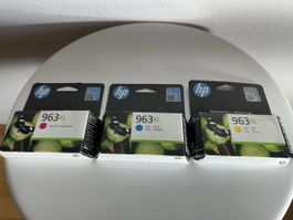 3x HP 963XL Original Tintenpatronen – Cyan, Magenta, Gelb