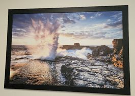 Gerahmtes Bild: Spekakuläre Aufnahme am Meer, top Zustand!