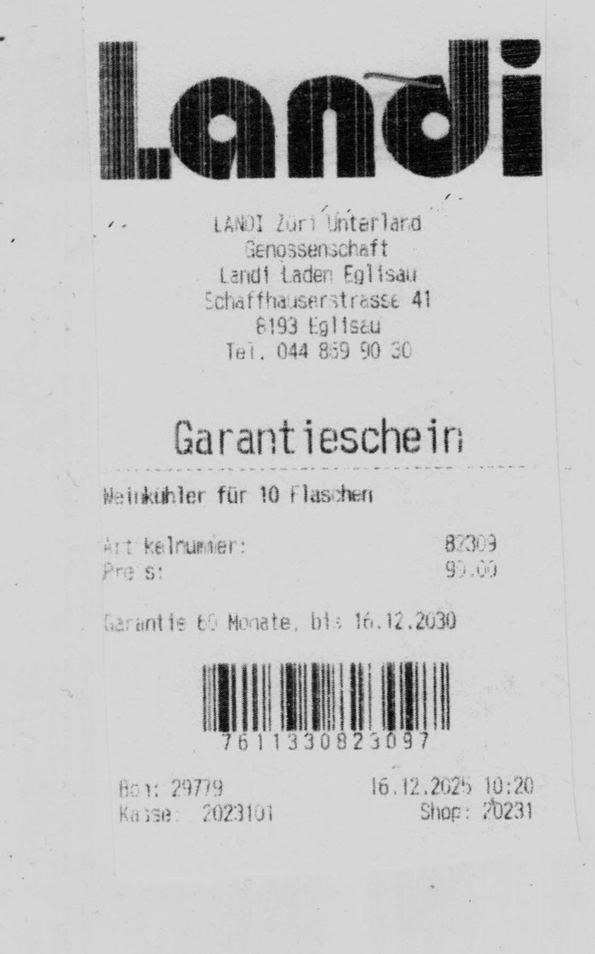 Frigoriferi: Weinkühler für 10 Flaschen – Nuovo (secondo la descrizione) da Rüdlingen venduto da simon256 2