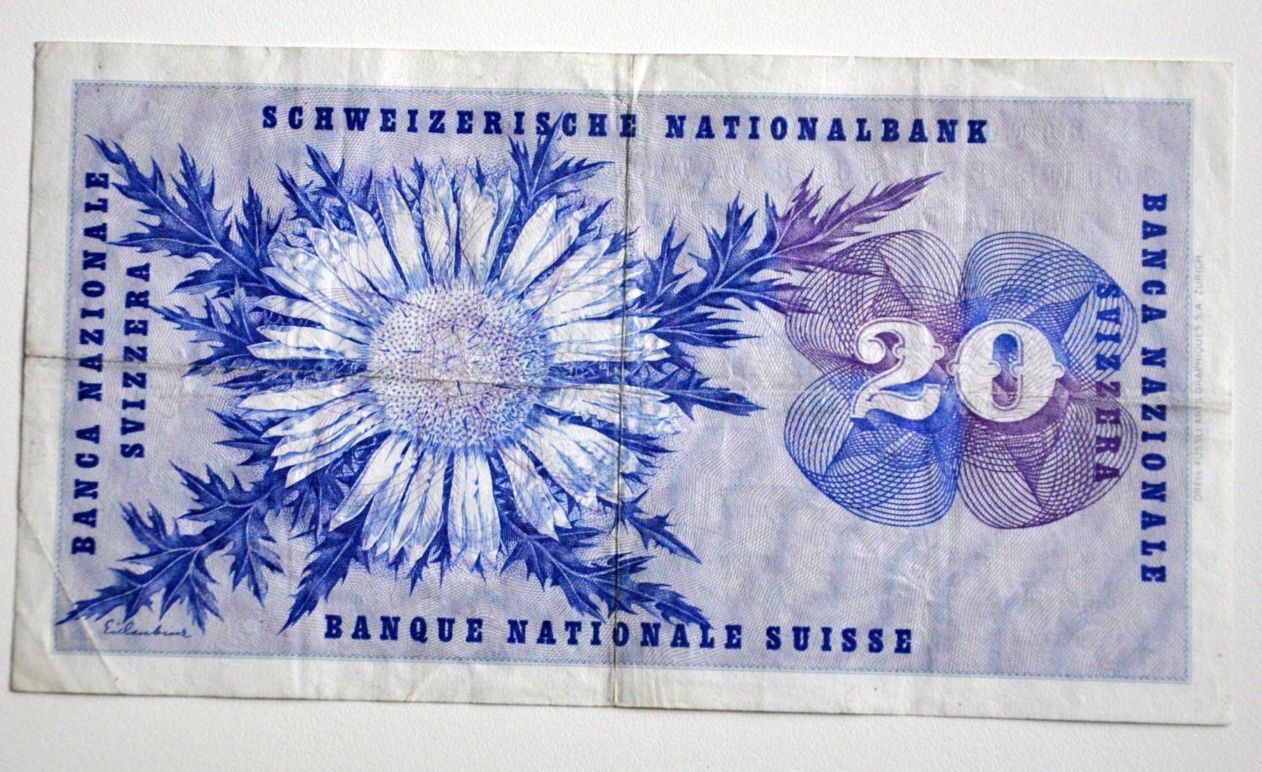 Banconote: 20 Franken Banknote – Usato da Andwil TG venduto da Wanton25 1
