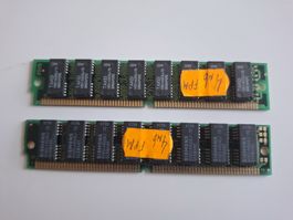 SIMM-Speicher Siemens und Takei, 2 х 4 Mb, FPM, 72-pin.