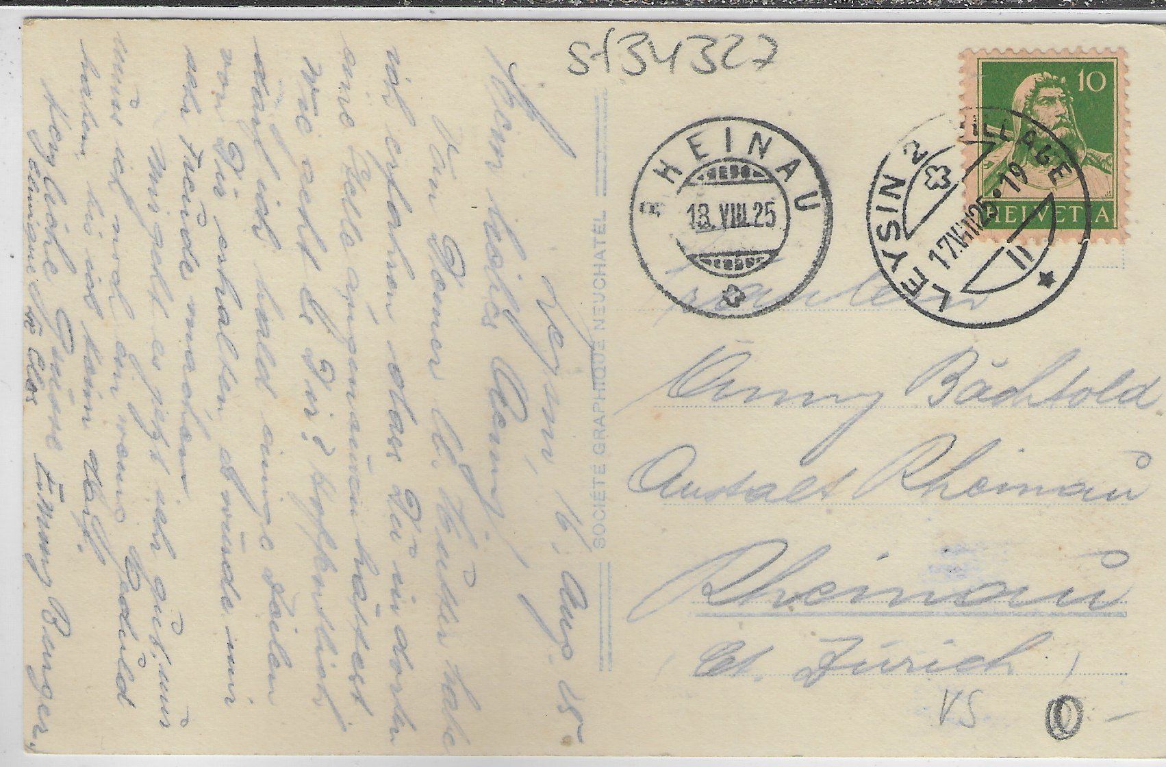 Cartoline postali: Aigle - Le Chateau – Usato da Ettingen venduto da Kartenplanet 1