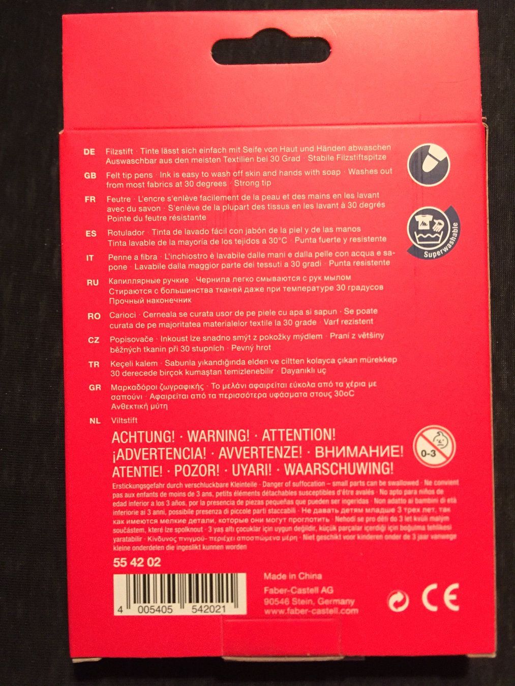 Faber-Castell Penna & Evidenziatori: FABER-CASTELL Fasermaler 24er Karton – Nuovo e nell'imballaggio originale da Aarburg venduto da 2..0 4