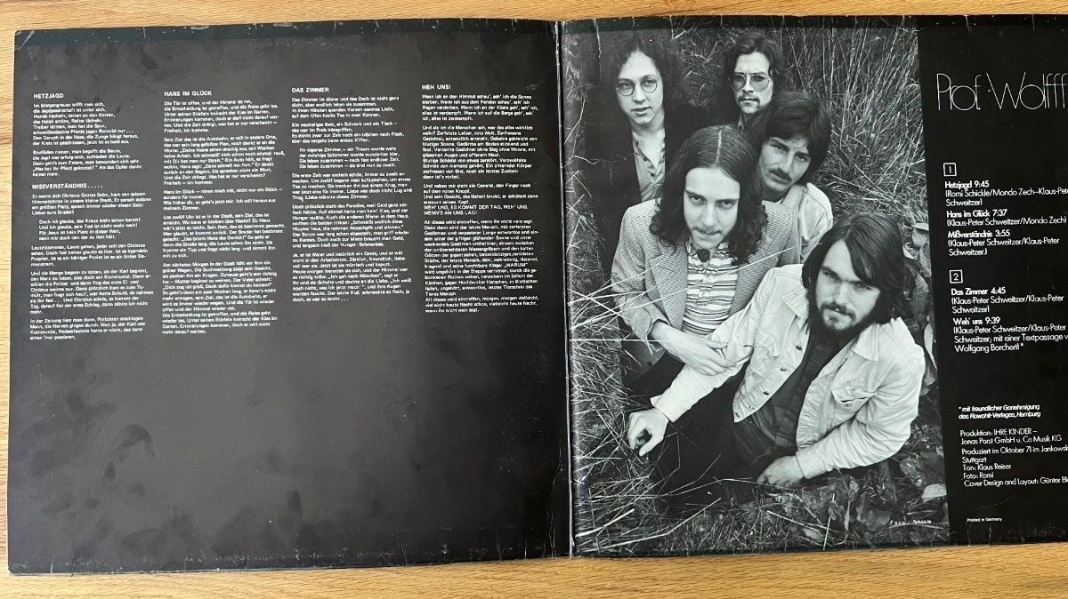 Vinyles: Prof. Wolfff - Same / 1. D-Press. 1972 - Very nice Copy – D'occasion à Gais par soundcave57 2