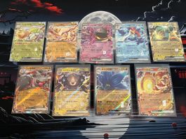 Lot de 9 cartes Pokémon brillantes - NM !