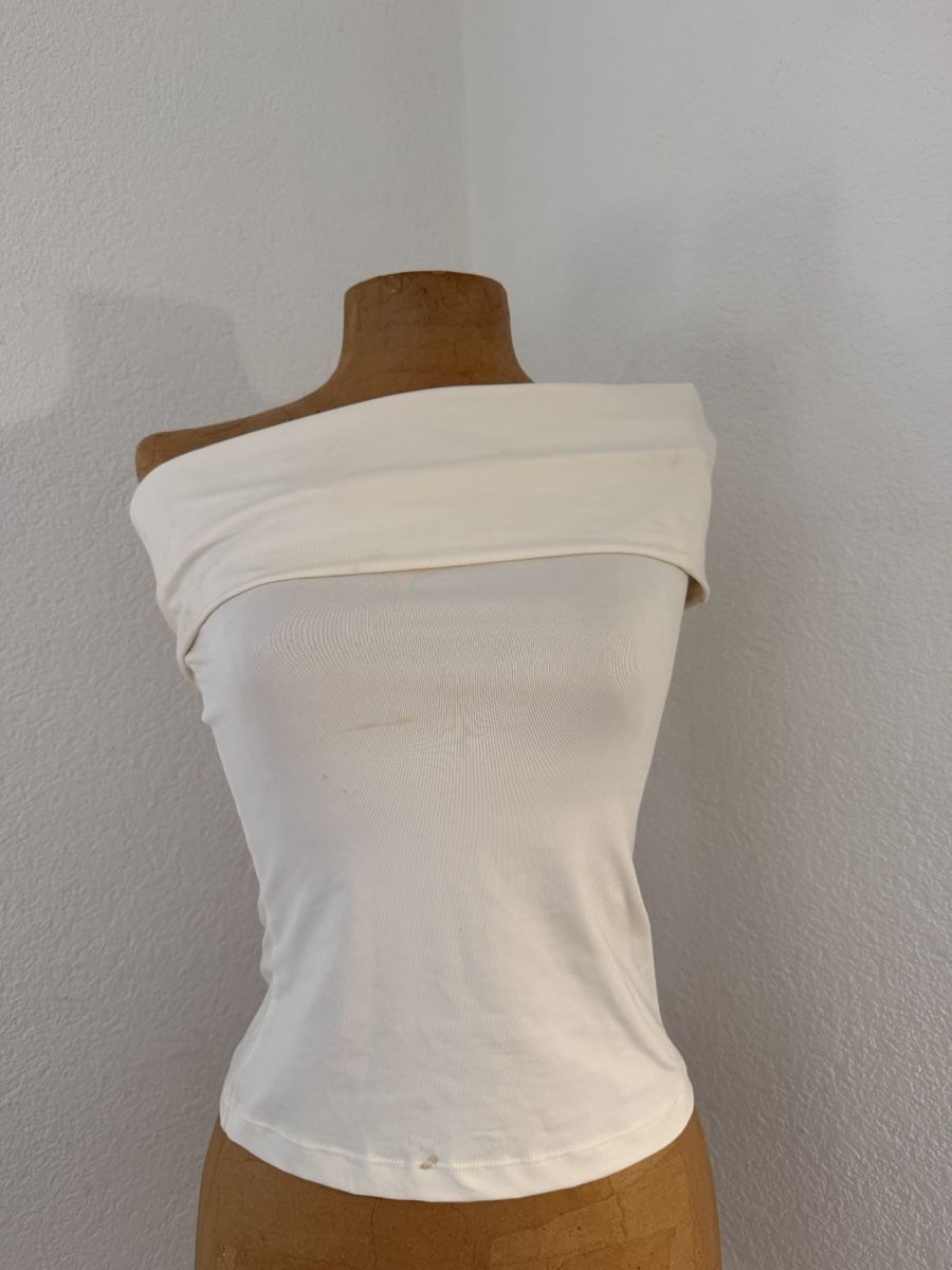 Top: Débardeur blanc simple et confortable - Taille M Été – Usato da chamoson venduto da agr_y2m5