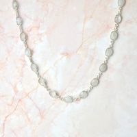 Halskette Silber 925 & Mondstein (SIKOMO.H)