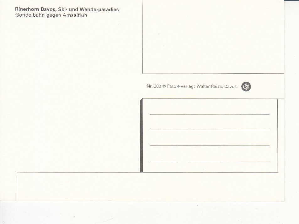 Cartoline postali: Davos 34 um 1995 – Usato da Bürglen TG venduto da StampGraf 1