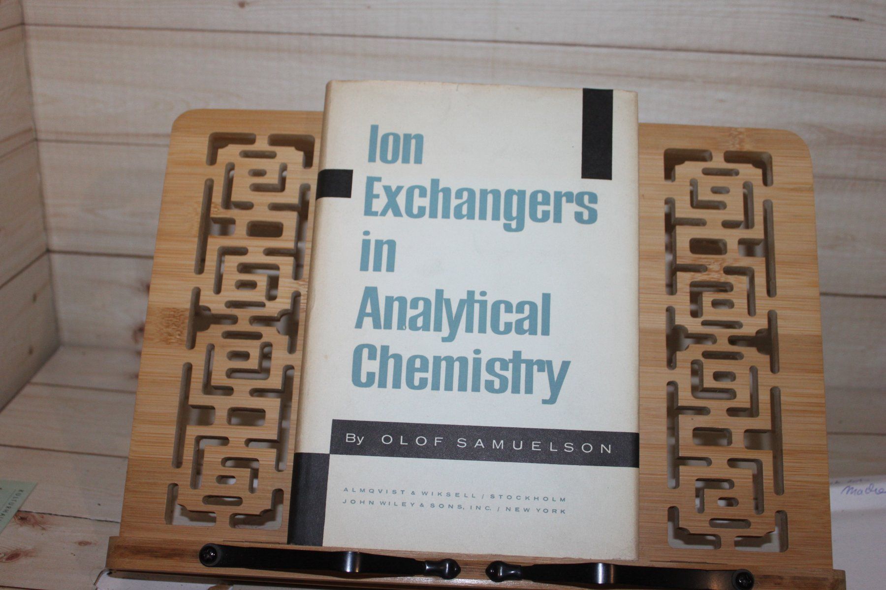 Bücher: Ion Exchangers in Analytical Chemistry - Samuelson – Gebraucht aus Kaden von Buchantiquariat