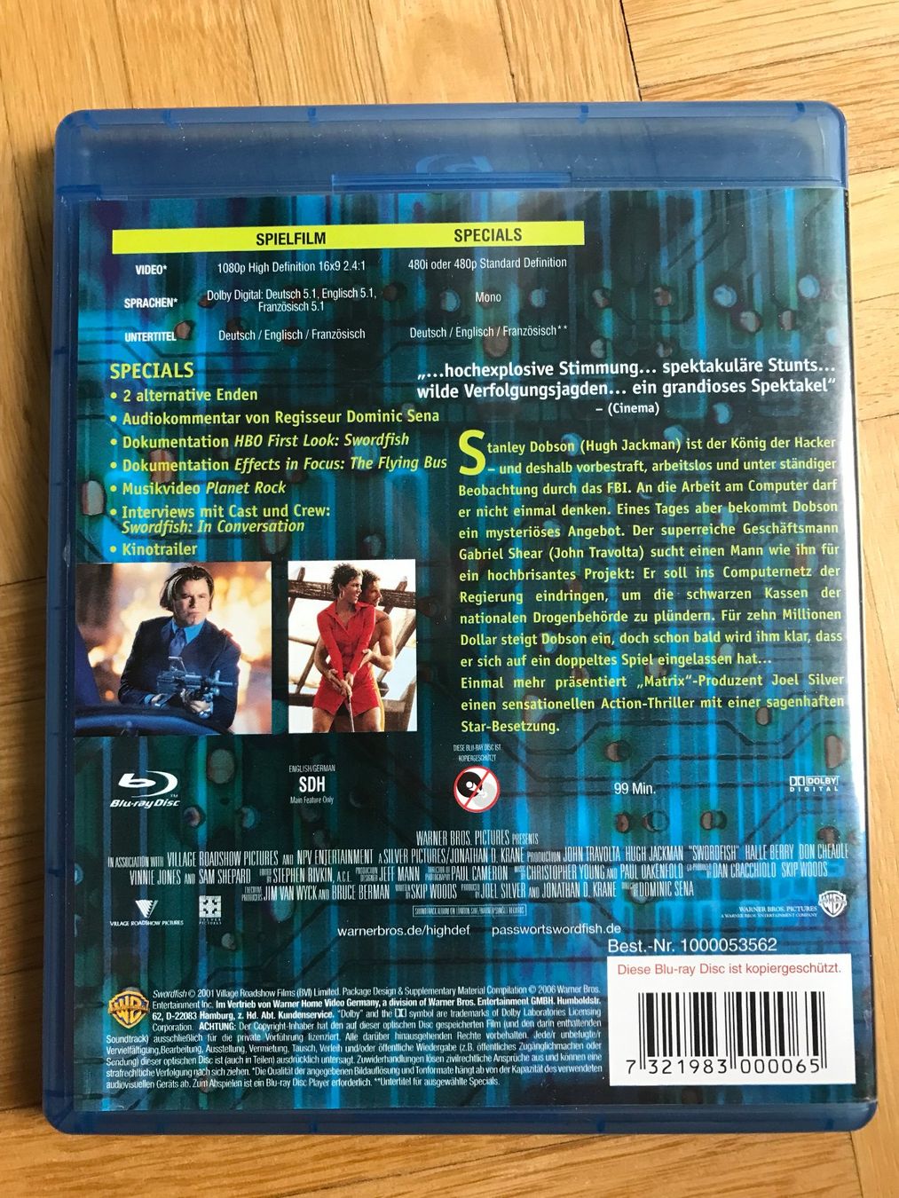 Tutti i DVDs: Passwort Swordfish - Blu-ray – Usato da Zürich venduto da Malcom 2