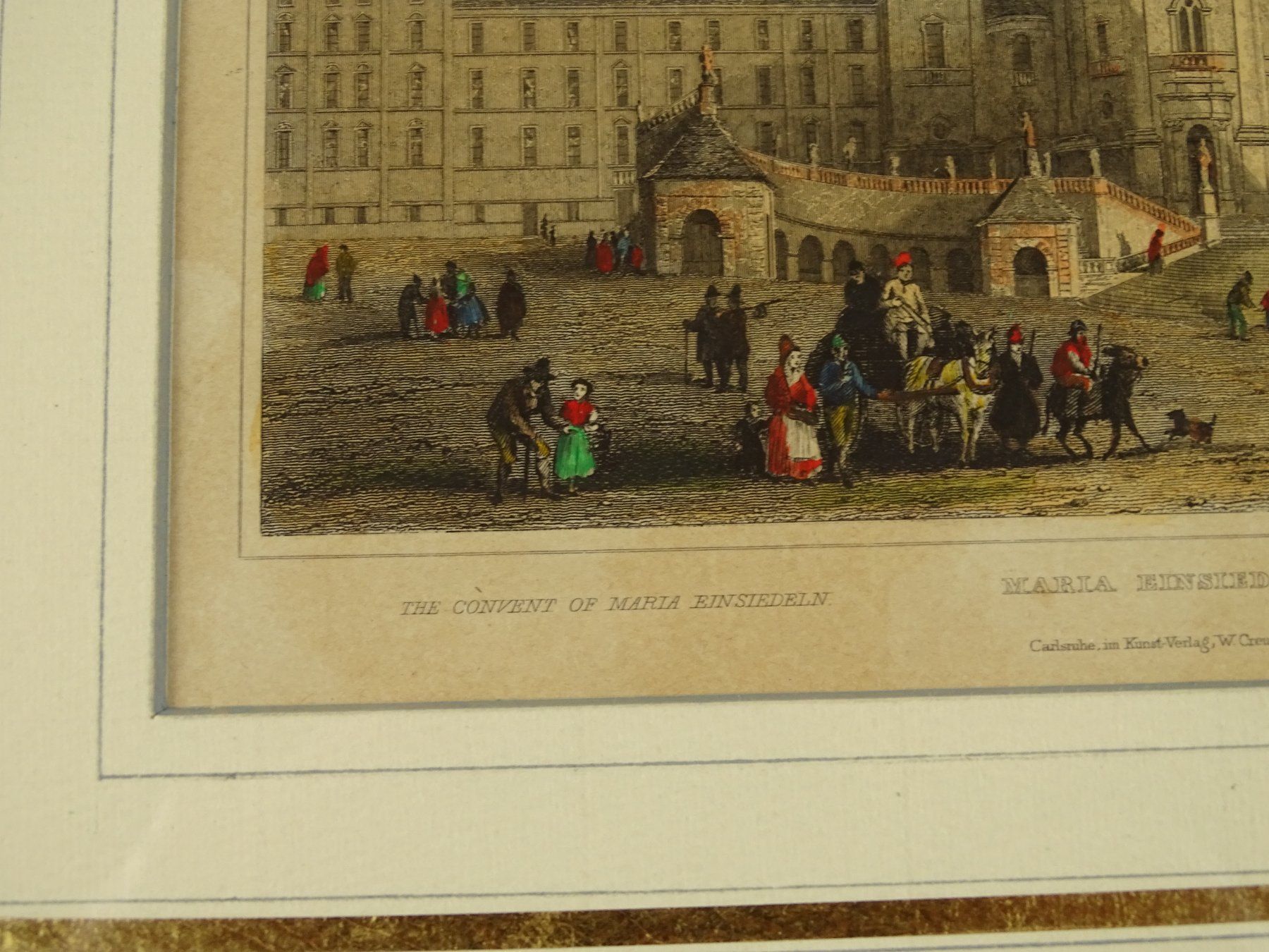 Incisioni: EINSIEDELN, STAHLSTICH UM 1850 – Usato da Grüningen venduto da Kartensammler 3