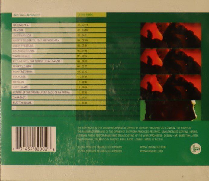CD: Roni Size – Repazent In The Mode – Usato da Luzern venduto da CONTENTI 2