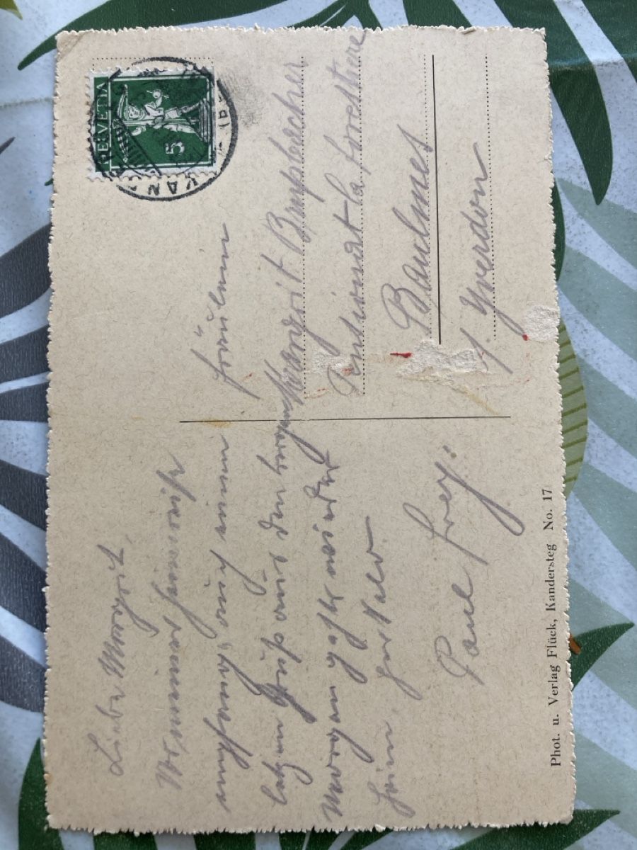 Ansichtskarten: 36)Kandersteg,1915! – Gebraucht aus Ascona von ruru4150 1