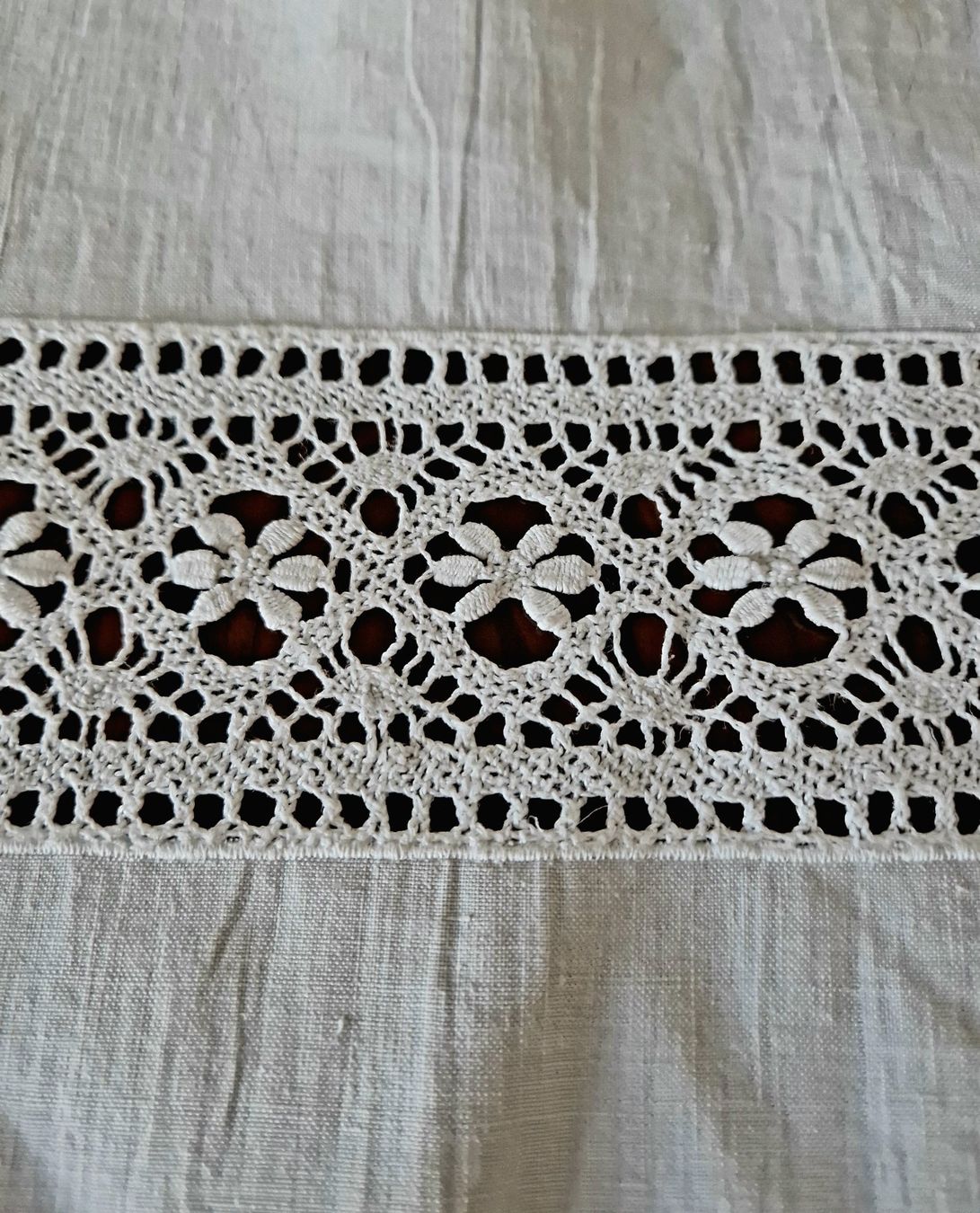 Altra biancheria da tavola: Antike Tischdecke 1930 Monogramm K – Usato da Bern venduto da Antikbatik 7