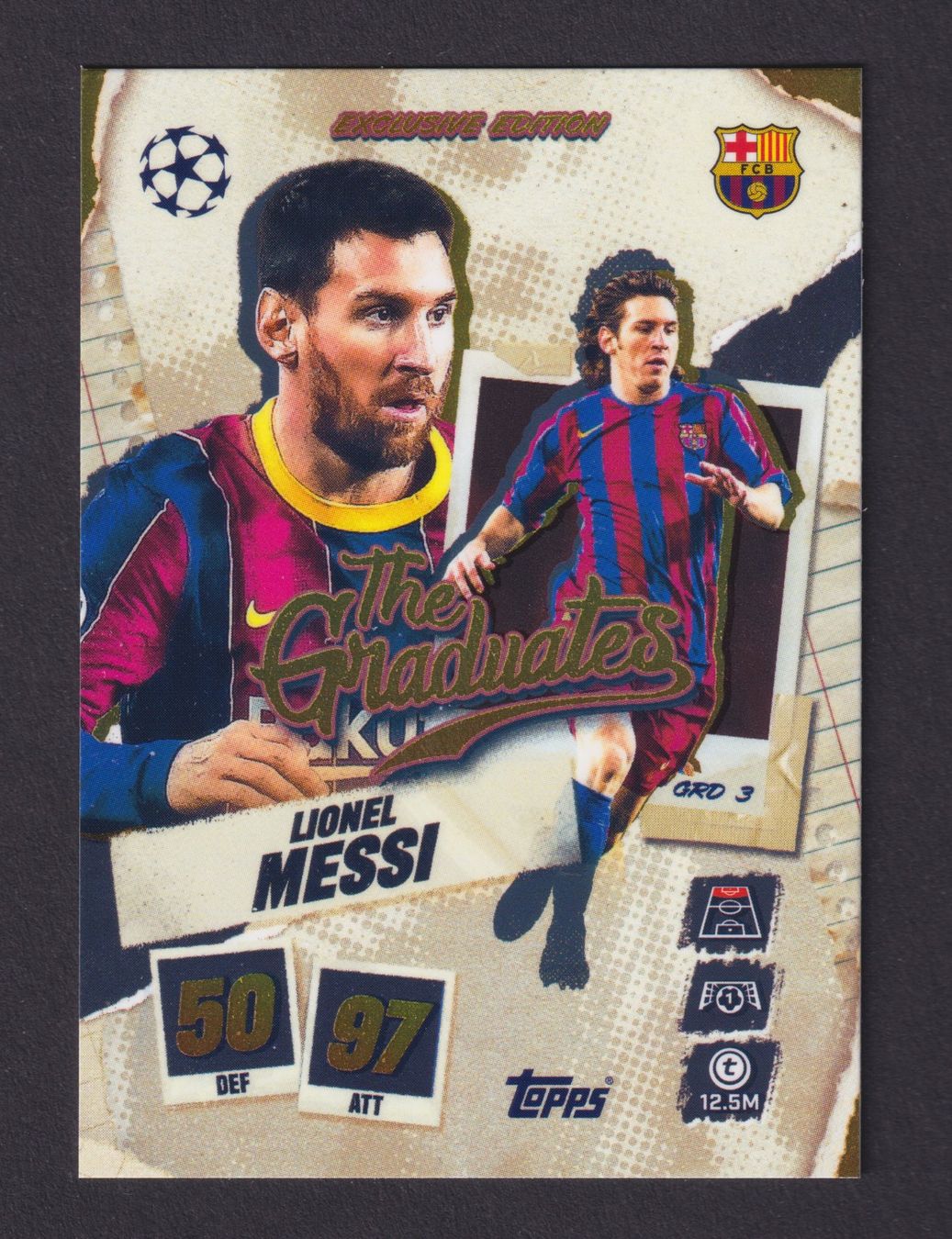 Topps Sammelbilder & Trading cards: Topps: Lionel Messi - GRD 3 - EN - NM – Neu (gemäss Beschreibung) aus Stans von PokeStore_MY