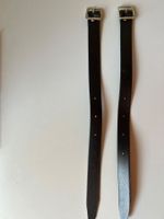 2x Lederriemen schwarz mit Schnalle gebraucht