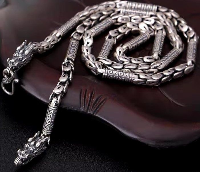 Catenine: Neu: Collier Schmuck Halskette chinesischer Drachen – Nuovo (secondo la descrizione) da Matten b. Interl venduto da EdelsteineInterlaken