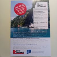 Tageskarte Schweizer Schiff Carte Journalière Bateaux Suisse