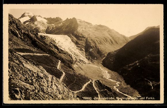 Ansichtskarten: Grimselstrasse, Rhonegletscher und Furka – Gebraucht aus Berlin von bartko-reher